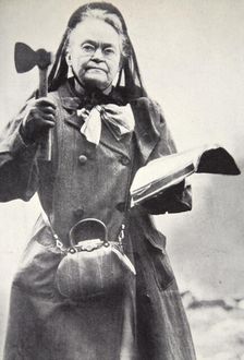 Carry Nation, the Kansas Saloon Smasher, c1900s