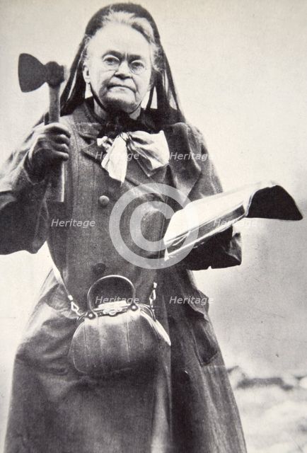 Carry Nation, the Kansas Saloon Smasher, c1900s. Creator: Unknown.