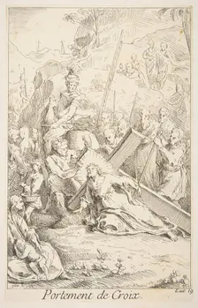 Carrying the Cross.n.d. Creators: Claude Gillot, Jacques Gabriel Huquier
