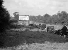Cars taking part in the Bugatti Owners Club car treasure hunt, 25 October 1931. Artist: Bill Brunell