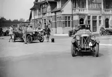 Cars at the North West London Motor Club Trial, Osterley Park Hotel, Isleworth, 1 June 1929. Artist: Bill Brunell