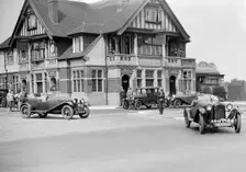 Cars at the North West London Motor Club Trial, Osterley Park Hotel, Isleworth, 1 June 1929. Artist: Bill Brunell