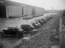 Cars at the Riley Motor Club Rally, Croydon Aerodrome, 25 April 1931. Artist: Bill Brunell