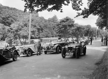 Cars competing in the MCC Torquay Rally, July 1937. Artist: Bill Brunell