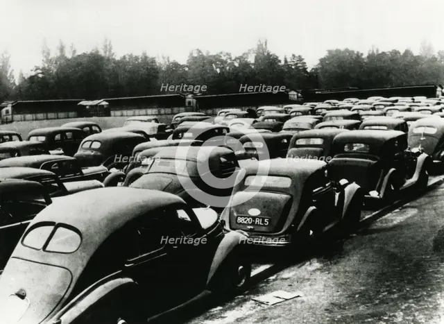 Cars confiscated by the occupying Germans, Vincennes, Paris, 1940-1944. Artist: Unknown