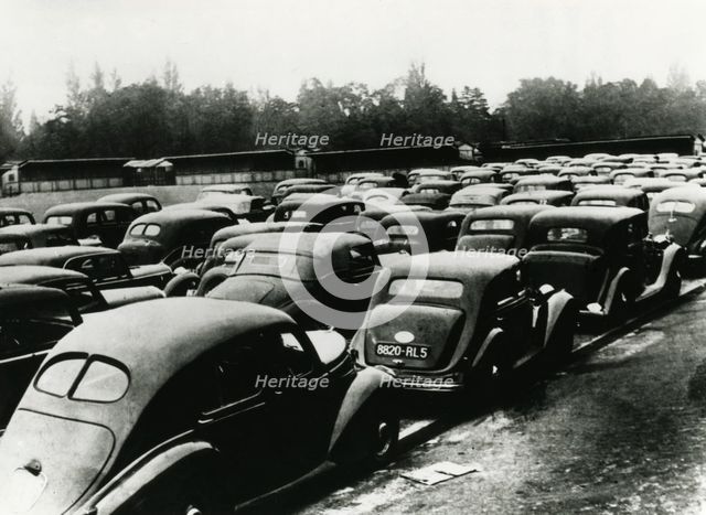 Cars confiscated by the occupying Germans, Vincennes, Paris, 1940-1944. Artist: Unknown