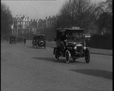 Cars in Traffic in a Busy Road, 1920. Creator: British Pathe Ltd