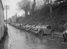Cars parked at the MCC Lands End Trial, Launceston, Cornwall, 1930. Artist: Bill Brunell