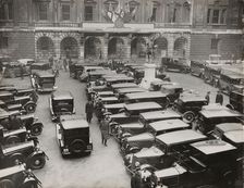 Cars parked in Burlington House Courtyard, on the occasion of the private view of the Chinese...1935 Creator: Unknown