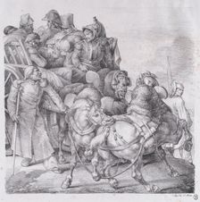 Cart Loaded with Wounded Soldiers, 1818. Creator: Theodore Gericault