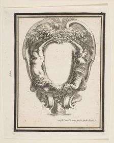 Cartouche with Duck and Nymphs, 1647. Creator: Stefano della Bella