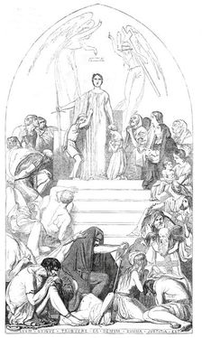 Cartoon (85) An Allegory of Justice...from the exhibition in Westminster Hall, 1845. Creator: Unknown