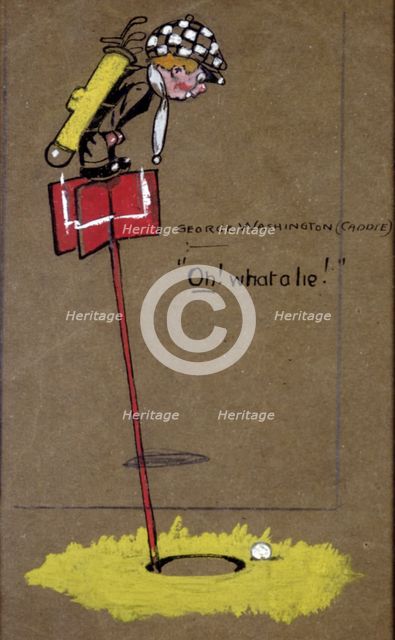 Cartoon with golfing theme, American, c1930. Creator: Unknown.