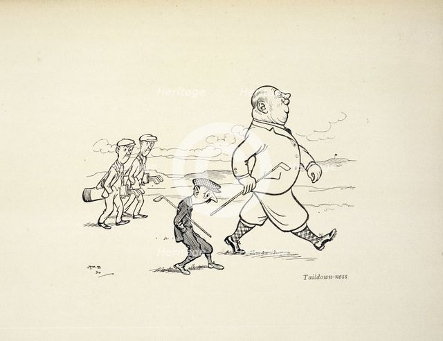 Cartoon with golfing theme, c1900-c1910. Creator: Unknown.