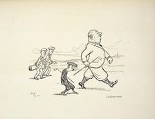 Cartoon with golfing theme, c1900-c1910