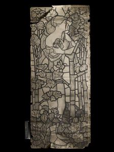 Cartoon for a Stained Glass Window of Eve, 1862. Artists: Philip Webb, Ford Madox Brown