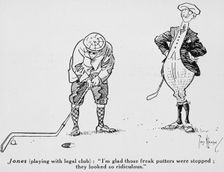 Cartoon from "Golf Illustrated", 1911. Creator: Tom Wilkinson