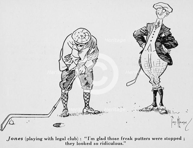 Cartoon from "Golf Illustrated", 1911. Creator: Tom Wilkinson.