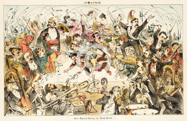 Cartoon from Puck, between 1880 and 1889. Creators: Joseph Keppler, Bernhard Gillam.