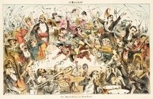 Cartoon from Puck, between 1880 and 1889. Creators: Joseph Keppler, Bernhard Gillam