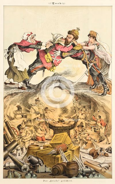 Cartoon from Puck, between 1880 and 1889. Creators: Joseph Keppler, Bernhard Gillam.