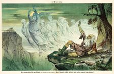 Cartoon from Puck, between 1880 and 1889. Creators: Joseph Keppler, Bernhard Gillam