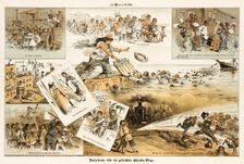 Cartoon from Puck, between 1880 and 1889. Creators: Joseph Keppler, Bernhard Gillam