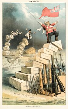 Cartoon from Puck, between 1880 and 1889. Creators: Joseph Keppler, Bernhard Gillam