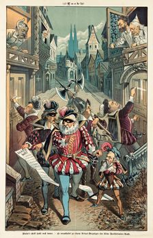 Cartoon from Puck, between 1880 and 1889. Creators: Joseph Keppler, Bernhard Gillam