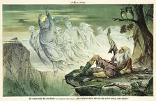 Cartoon from Puck, between 1880 and 1889. Creators: Joseph Keppler, Bernhard Gillam