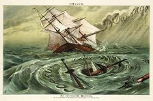 Cartoon from Puck, between 1880 and 1889. Creators: Joseph Keppler, Bernhard Gillam