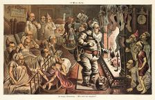 Cartoon from Puck, between 1880 and 1889. Creators: Joseph Keppler, Bernhard Gillam