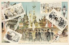 Cartoon from Puck, between 1880 and 1889. Creators: Joseph Keppler, Bernhard Gillam