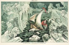 Cartoon from Puck, between 1880 and 1889. Creators: Joseph Keppler, Bernhard Gillam