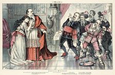 Cartoon from Puck, between 1880 and 1889. Creators: Joseph Keppler, Bernhard Gillam