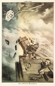 Cartoon from Puck, between 1880 and 1889. Creators: Joseph Keppler, Bernhard Gillam