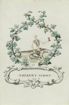 Cartoon of Volkert Sloot, 1710-1720. Creator: Anon
