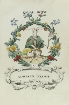 Cartoon of Adriaan Ploos, 1710-1720. Creator: Anon