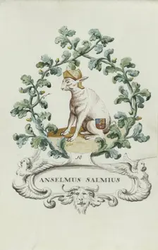 Cartoon of Anselmus Salmius, c.1710-c.1720. Creator: Anon