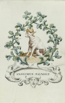 Cartoon of Anselmus Salmius, c.1710-c.1720. Creator: Anon