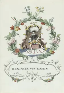 Cartoon of Hendrik van Essen, 1710-1720. Creator: Anon