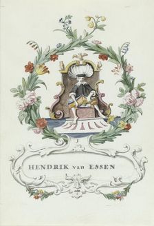 Cartoon of Hendrik van Essen, 1710-1720. Creator: Anon
