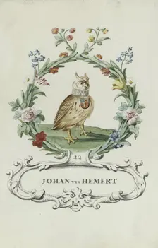 Cartoon of Johan van Hemert, 1710-1720. Creator: Anon