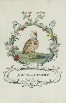 Cartoon of Johan van Hemert, 1710-1720. Creator: Anon