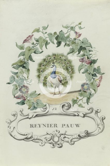 Cartoon of Reynier Pauw, 1710-1720. Creator: Anon.