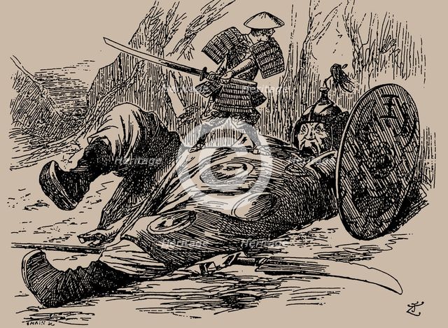 Cartoon on the First Sino-Japanese War. Punch, 29 September 1894, 1894. Creator: Anonymous.