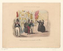 Cartoon on the production of ecclesiastical objects, early 19th century? Creator: Anon