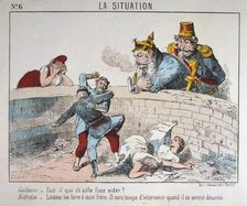 Cartoon, Paris Commune, 1871. Artist: Anon