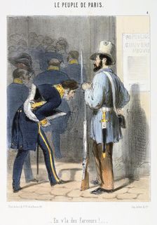 Cartoon relating to the Paris Commune, 1870s. Artist: Anon