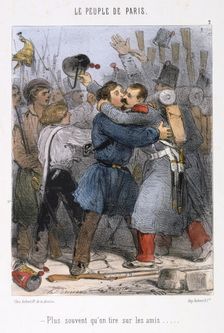 Cartoon relating to the Paris Commune, 1870s. Artist: Anon